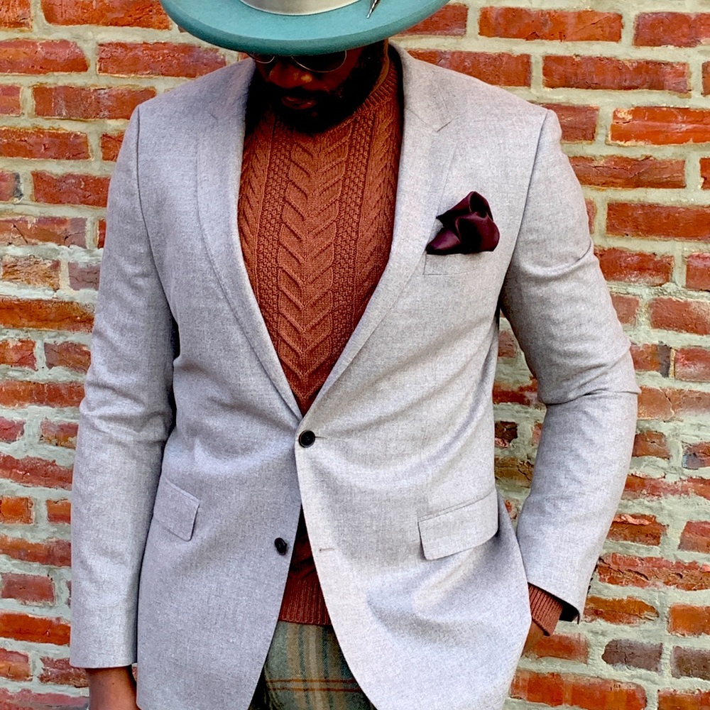 HUGO BOSS Angora Wool BLAZER Notch Lapel